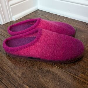 Giesswein Pink Purple Wool Slippers Size 40 Size 9